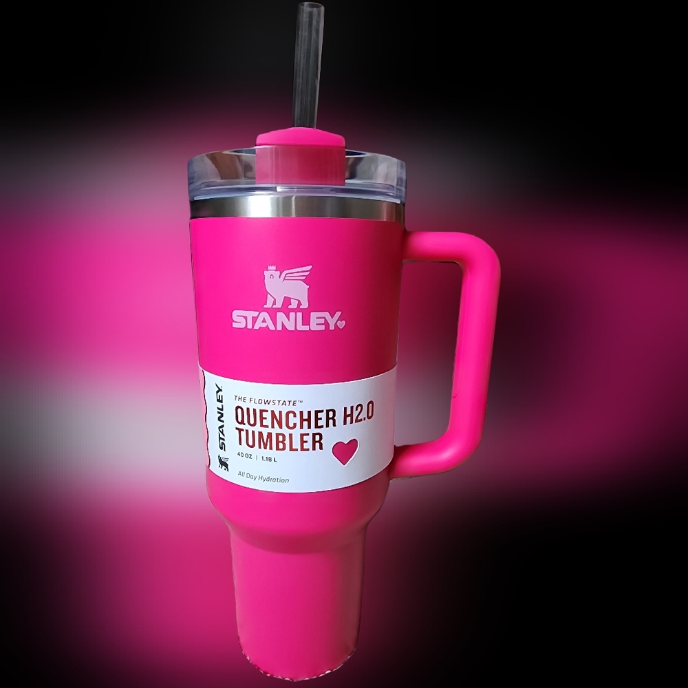 NWT Stanley Valentine’s Day 40oz Quencher Tumbler Cosmo Pink